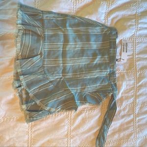 BBDakota light blue soft wrap skirt